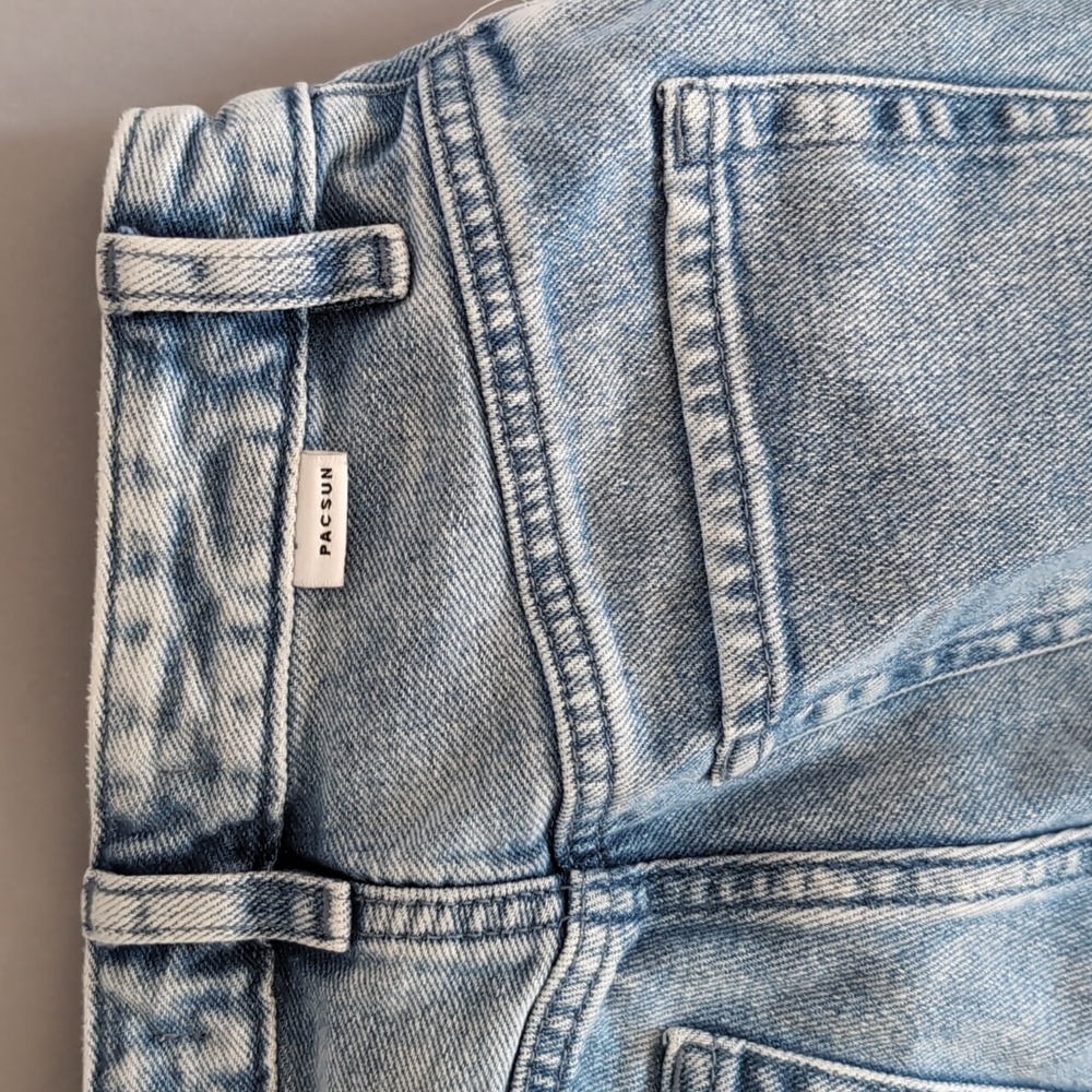 Wide Leg Butterfly Medium Wash Pac Sun Blue Jeans - Picture 6 of 11